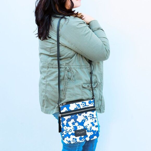 NWT Marc Jacobs Biker Blue Moon Print Cross Body Bag in Blue $175+ - Picture 2 of 12